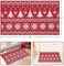 Non Slip Door Mat Decorative Outdoor Indoor Entrance Floor Mat Christmas Doormat Xmas Holiday Boho Style Christmas Tree and Snowflake Welcome Mat for Home Decoration